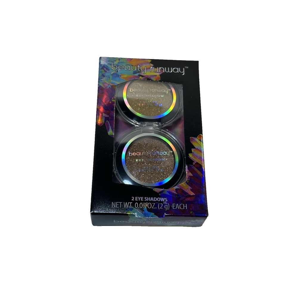beauty runway 2 gold & bronze eye shadow 0.07 oz / 2 g each